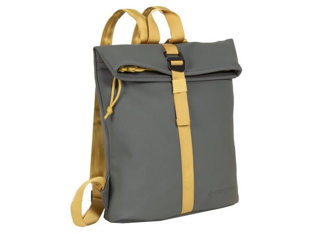 Rucsac Tim-Los Angeles Rolltop Mini, 27x8x33 cm, antracit-ocru