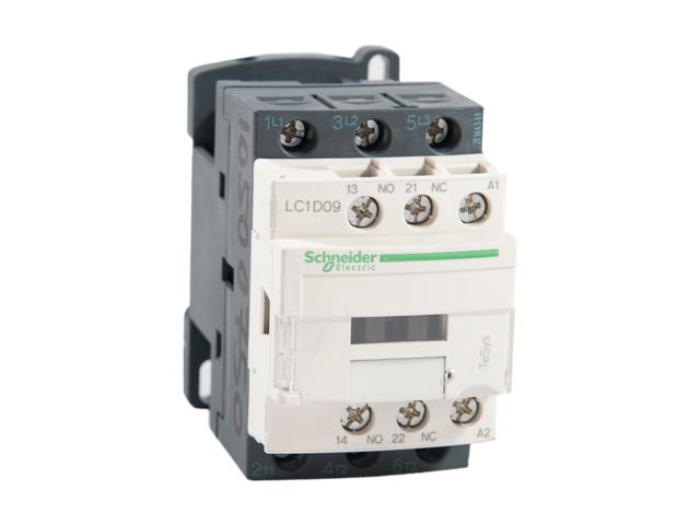 Contactor TeSys D, Schneider LC1D09P5, 3P 9A, AC-440V - aux 1NO+1NC - 230V
