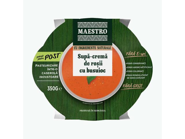 Maestro Supa Crema De Rosii Cu Busuioc 350G