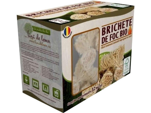 Set brichete eco pentru aprins focul 32buc