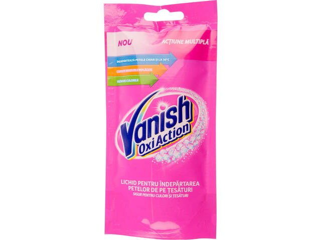 Vanish Oxi Action solutie pentru indepartarea petelor de pe tesaturi 100 ml