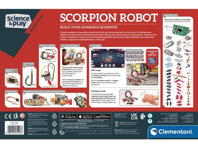 Kit de constructie Clementoni, Robot Scorpion