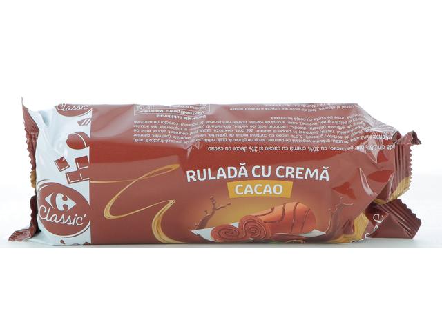 Rulada cu crema de cacao 200 Carrefour