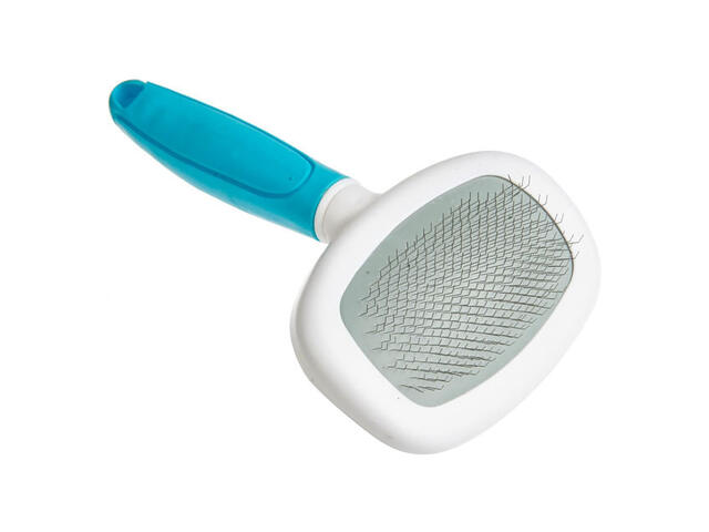 Perie pentru descalcit blana pentru caini si pisici Auchan, toate tipurile de blana, multicolor