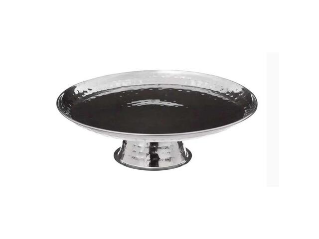 Suport pentru tort Carrefour, 28 cm, Argintiu