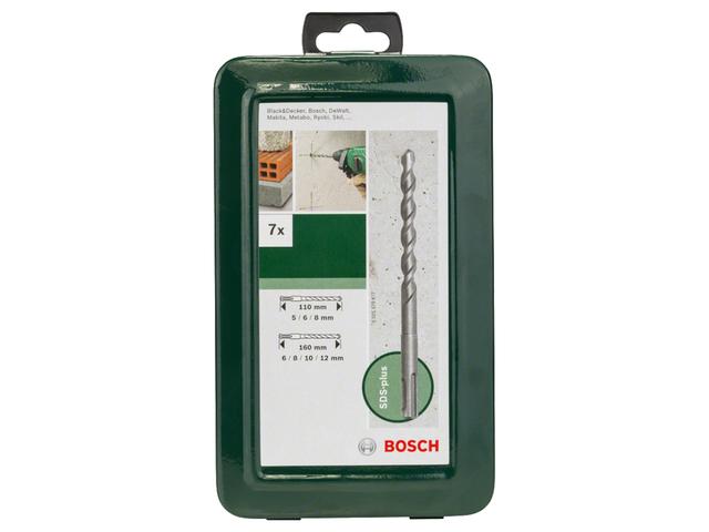 Set 7 burghie Bosch, SDS-Plus, pentru beton, 5 - 12 mm