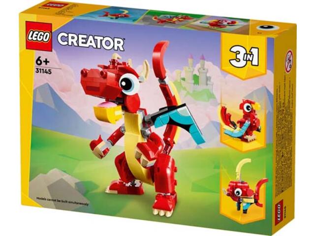 LEGO CREATOR DRAGON ROSU 31145