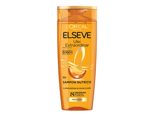 Sampon nutritie L'Oreal Elseve Ulei Extraordinar cu Ulei din flori pretioase pentru par uscat, 250 ML