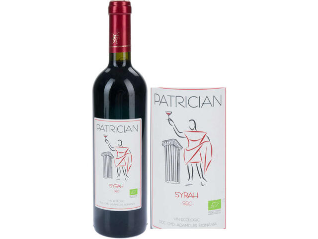 Patrician Syrah vin rosu sec ecologic 0.75L