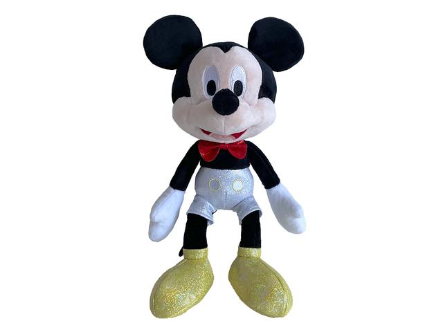 Jucarie de plus Disney 100 Mickey Mouse, 30 cm, Multicolor