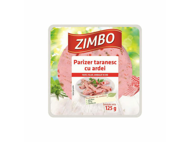 Parizer taranesc cu ardei Zimbo, 125 g