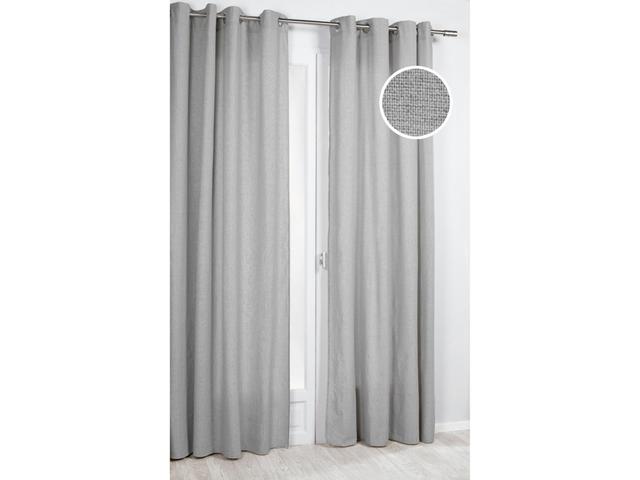 Draperie Precieux 57187, 100% poliester, gri 090, 140 x 260 cm