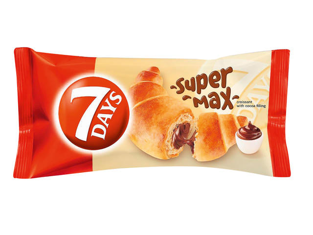 Croissant cu umplutura de cacao Super Max 7 Days 110g