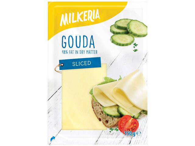 Milkeria Branza Gouda felii 150 g