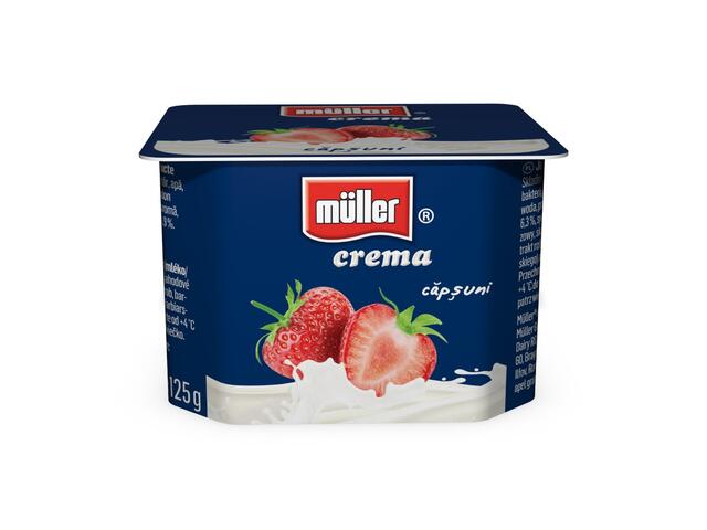 Crema Iaurt cu piure de capsuni 125g Muller