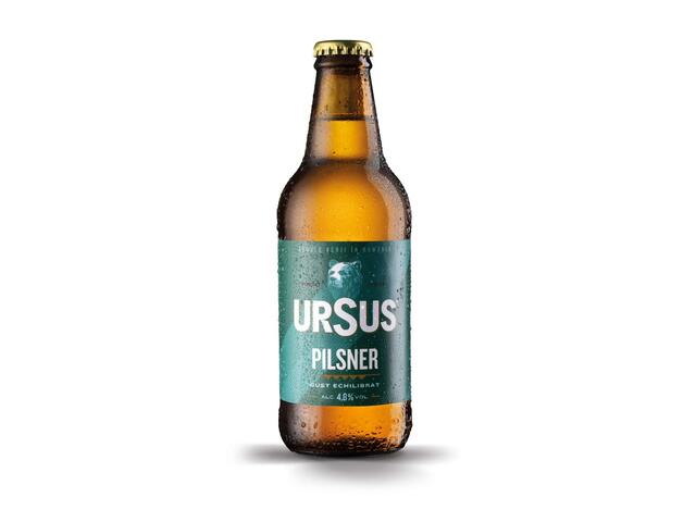 Ursus Pilsner Bere Blonda 4.8% Alc. Sticla 0.33L