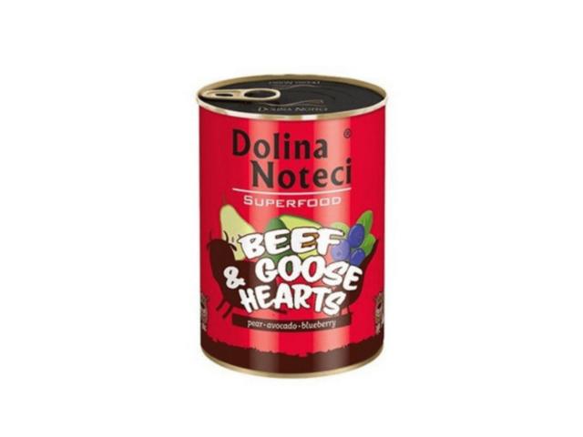 Hrana umeda pentru caini Dolina Noteci Superfood Vita-Inimi gasca 400g