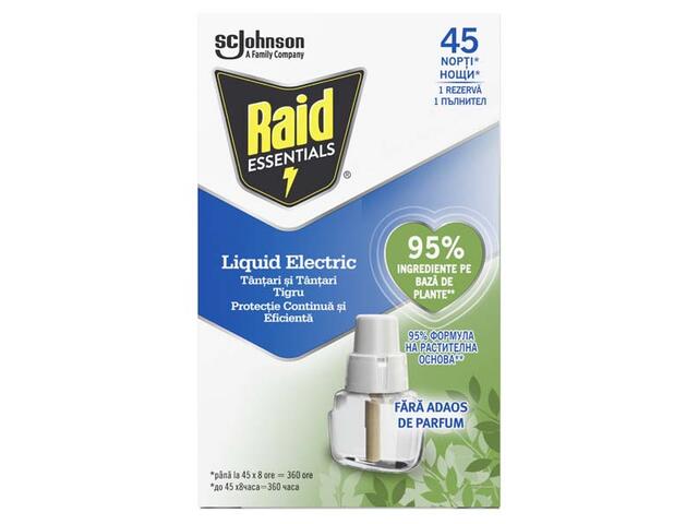 Raid Essential Lichid Electric Rezerva Tantari 45 Nopti 27Ml