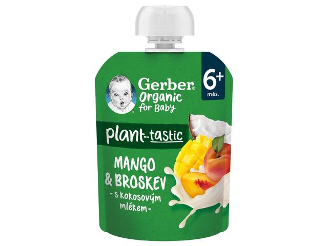 Gerber Bio Desert pentru bebelusi cu Mango si Piersici de la 6 luni, 80g