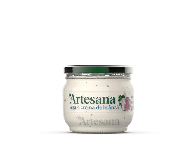 Crema de branza vaca usturoi si patrunjel 200g Artesana