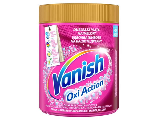 Pudra pentru indepartat pete Vanish Oxi Pink Powder, 423g