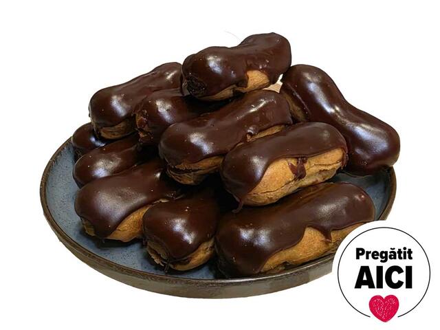 Mini ecler Fondant cu Ciocolata