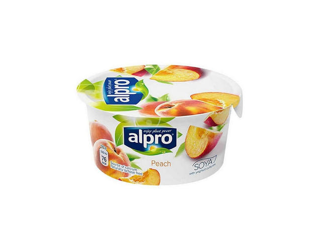 Produs fermentat din soia cu piersici Alpro, 150 g