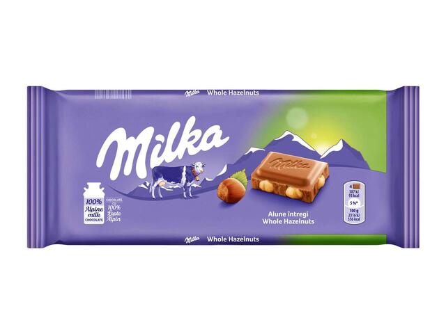 Milka Ciocolata alune intregi 100g