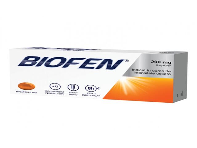 Biofen, 200 mg, 10 capsule moi, Biofarm