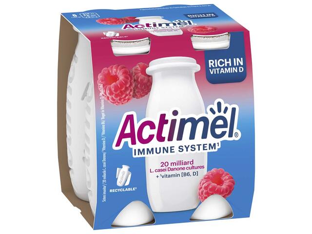 Actimel Iaurt de Baut Zmeura 4x100g