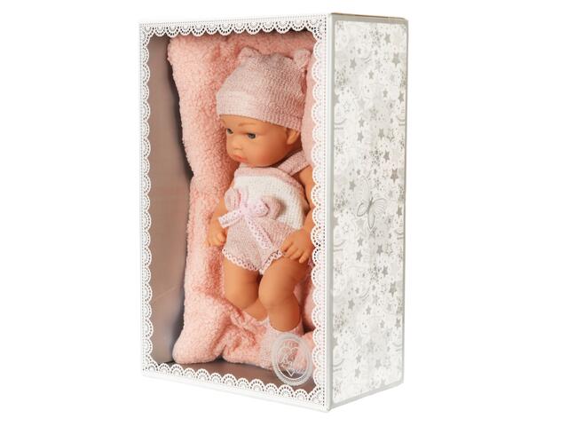 Bebelus cu paturica, Baby So Lovely, Roz, 30 cm