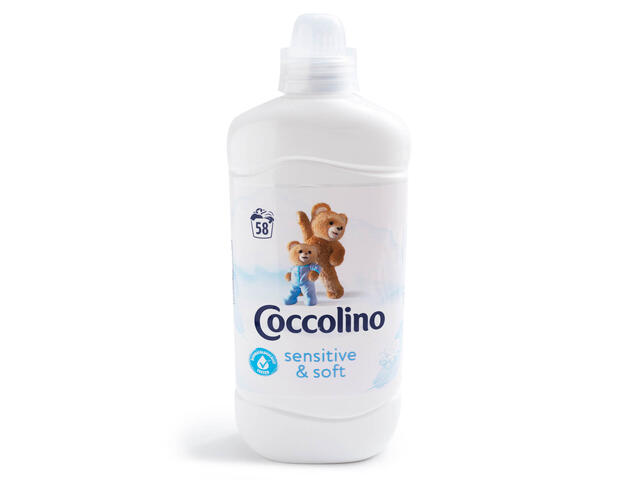 Balsam de rufe Coccolino Sensitive, 1.45L, 58 spalari