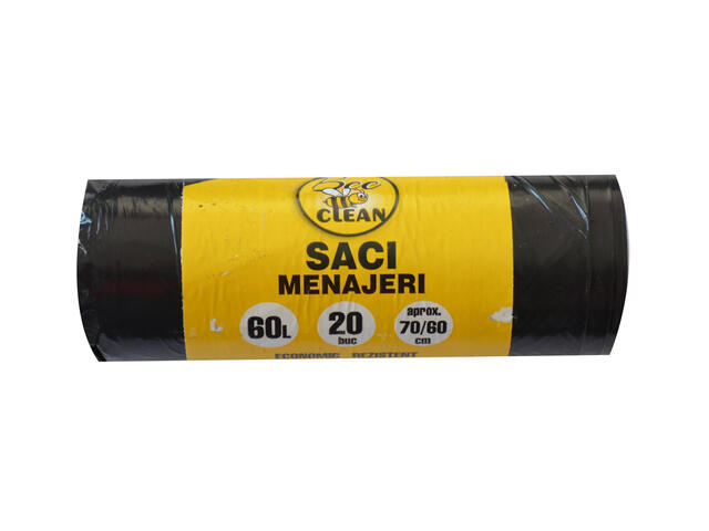 Bee Clean Saci menajeri 60 l 20 buc