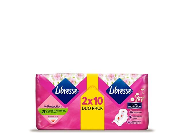 Absorbante Libresse Ultra Normal cu aloe vera si musetel 20 bucati