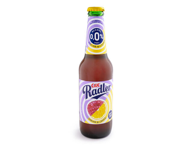 Amestec Limonada Si Bere Ciuc Radler Lamaie Si Zmeura 0% 0.33L