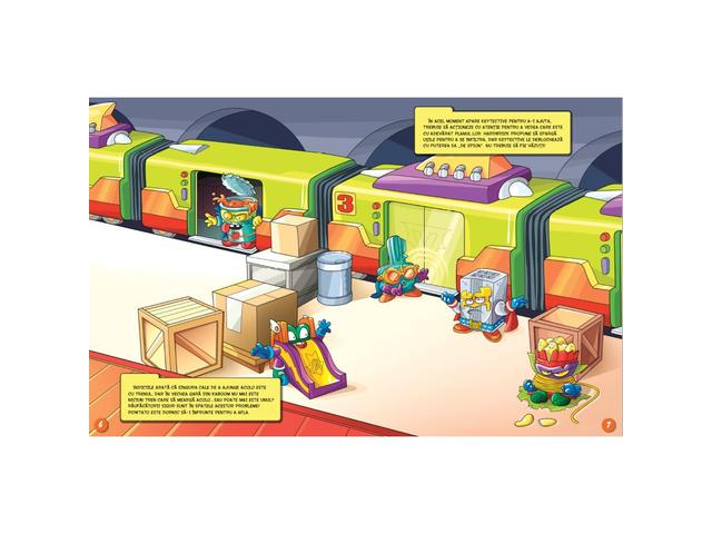 Carte cu autocolante si figurine, Superthings, Secret Spies