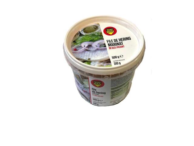 File De Hering Marinat In Ulei Picant 500G Negro2000