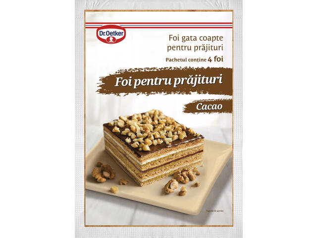 Dr.Oetker Foi cu Cacao pentru Prajituri  440g