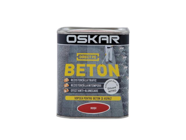 Email Oskar Direct pe Beton, rosu, interior/exterior, 0,75 L