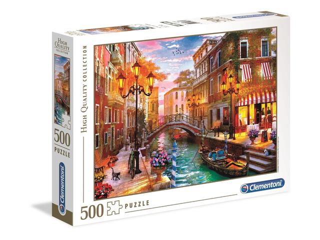 Puzzle Clementoni, Apus in Venetia, 500 piese