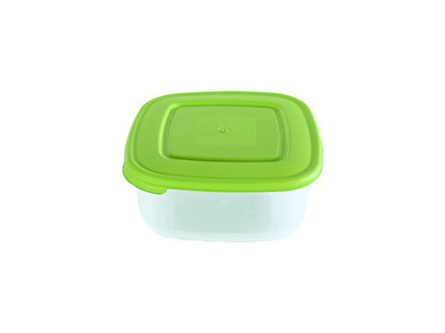 Caserola plastic cu capac 0.95 L, verde