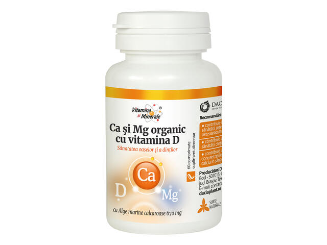 Calciu+Magneziu+Vitamina D Orange 60Comprimate Dacia Plant