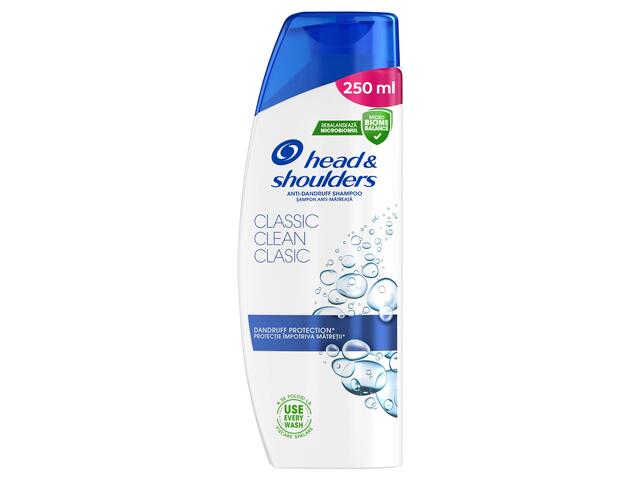 Sampon anti-matreata Head & Shoulders Classic Clean pentru par normal, 250 ML