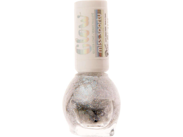 Miss Sporty Glow Glitter 020 Blue My Mind lac pentru unghii 7 ml