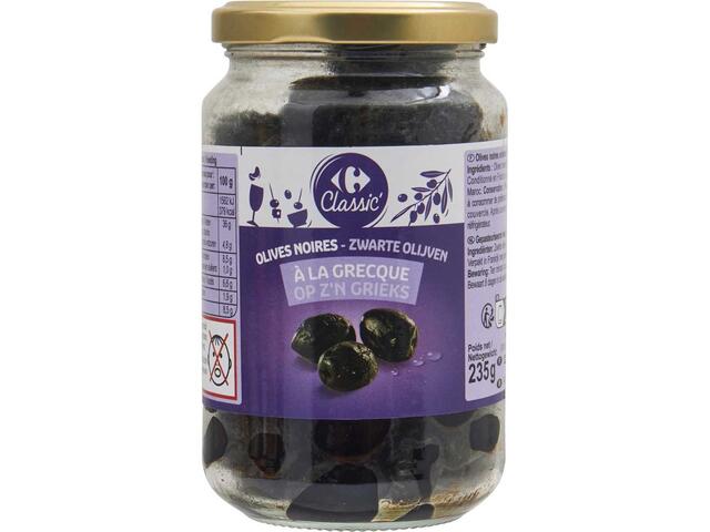 Masline negre intregi 235 g Carrefour