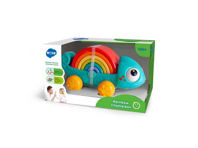 Jucarie De Tragere Si Construire Cameleonul Curcubeu