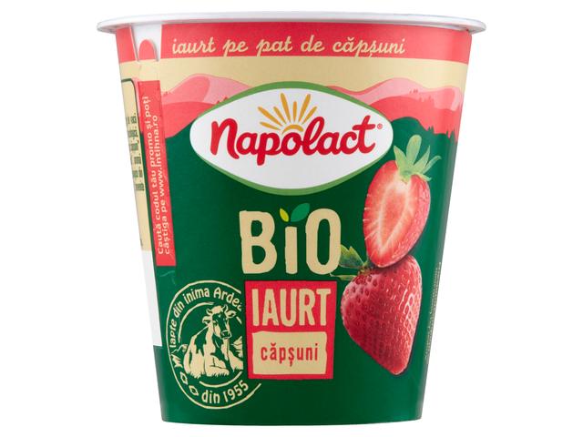 Iaurt bio capsuni 130 g Napolact