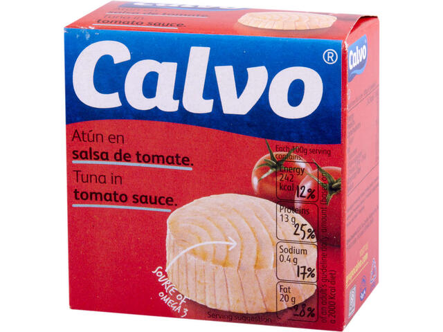 Calvo ton in sos de rosii 80 g