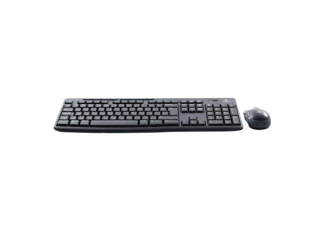 Kit Tastatura + Mouse Wireless Desktop Mk270 Logitech, Usb 2.0, 8 Taste Programabile, Negru