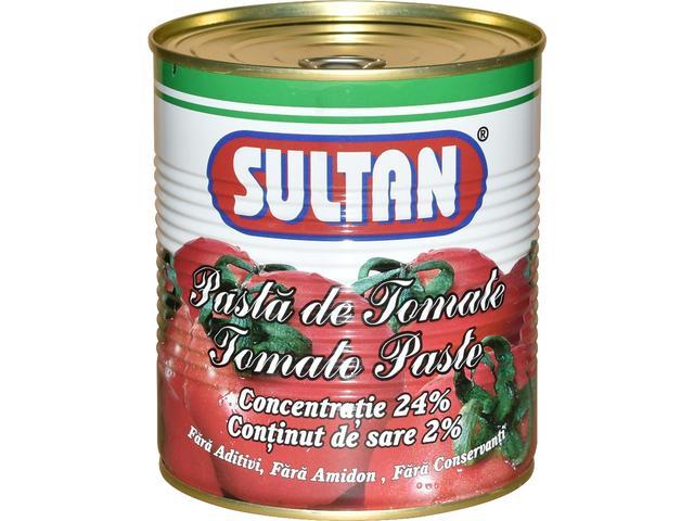 Pasta de tomate 24% Sultan 800g conserva